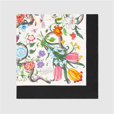 gucci flora knight scarf|gucci flora snake scarf.